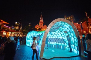 Vivid Sydney 2014_Cellular Tessellation_Campbells Cove_Walsh Bay_Lawrence FurzeyDNSW329